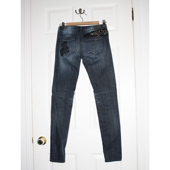 Embellished low rise skinny jeans - Picture 2 of 3